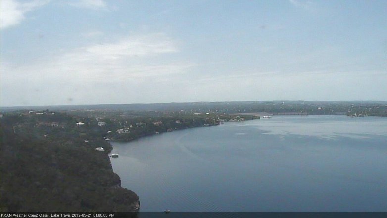 Lake Travis webcam, May 21, 2019 12:10 PM CT