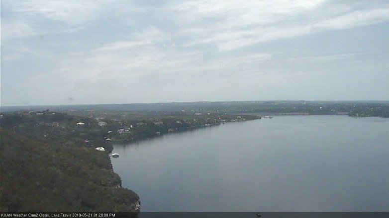 Lake Travis webcam, May 21, 2019 12:30 PM CT