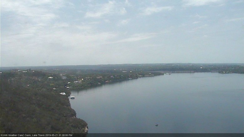 Lake Travis webcam, May 21, 2019 12:40 PM CT