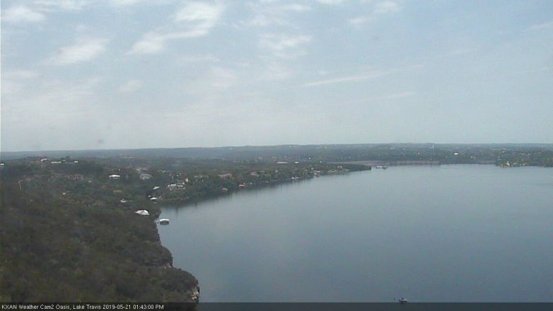 Lake Travis webcam, May 21, 2019 12:45 PM CT