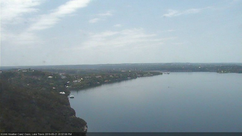 Lake Travis webcam, May 21, 2019 1:00 PM CT
