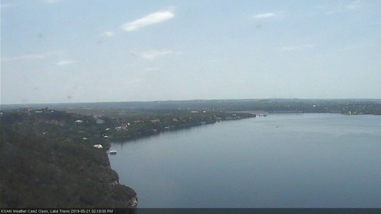Lake Travis webcam, May 21, 2019 1:20 PM CT