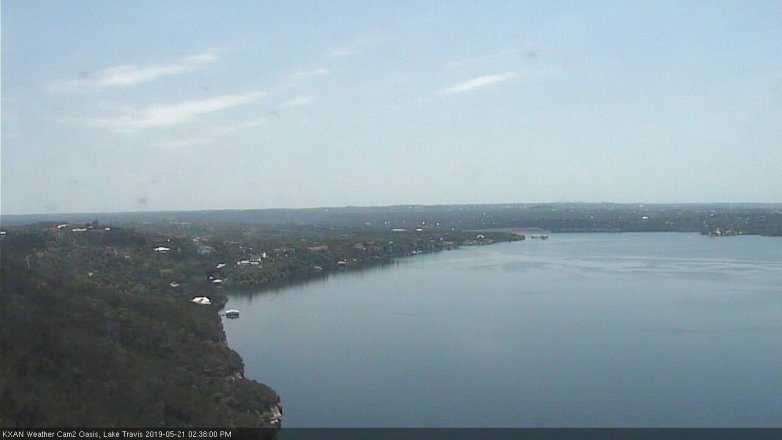 Lake Travis webcam, May 21, 2019 1:40 PM CT