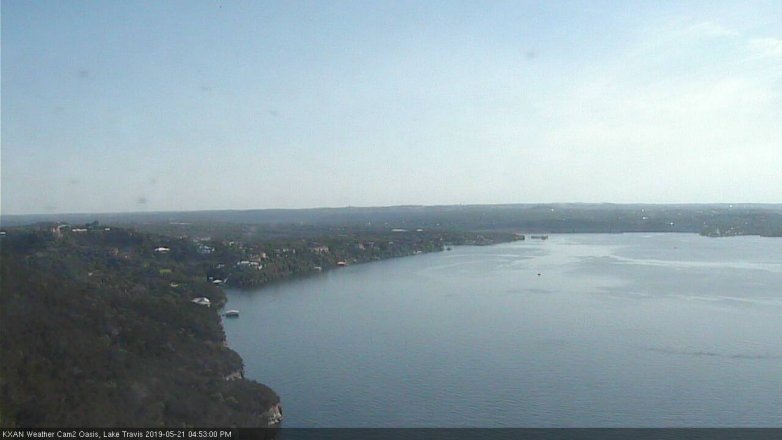 Lake Travis webcam, May 21, 2019 3:55 PM CT