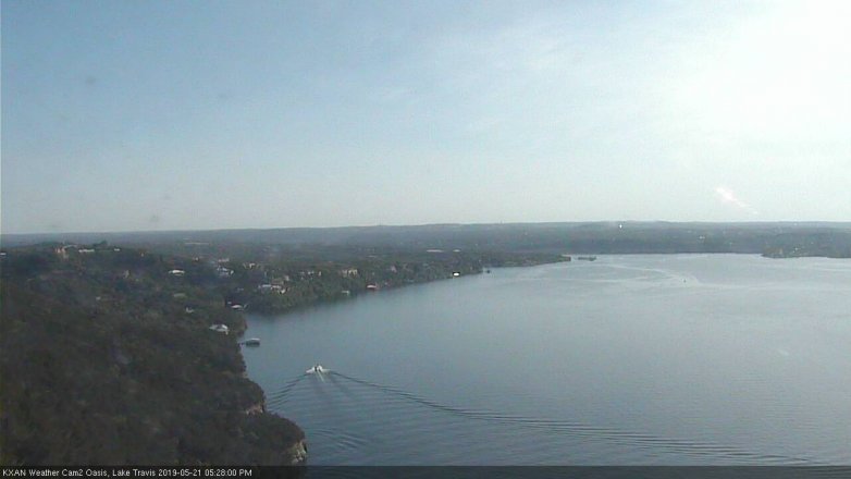 Lake Travis webcam, May 21, 2019 4:30 PM CT