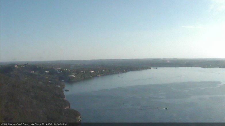 Lake Travis webcam, May 21, 2019 5:40 PM CT