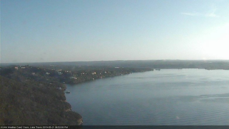 Lake Travis webcam, May 21, 2019 5:55 PM CT
