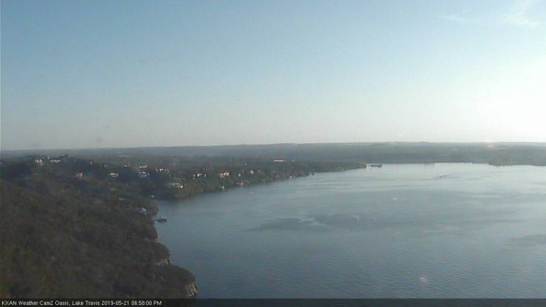 Lake Travis webcam, May 21, 2019 6:00 PM CT