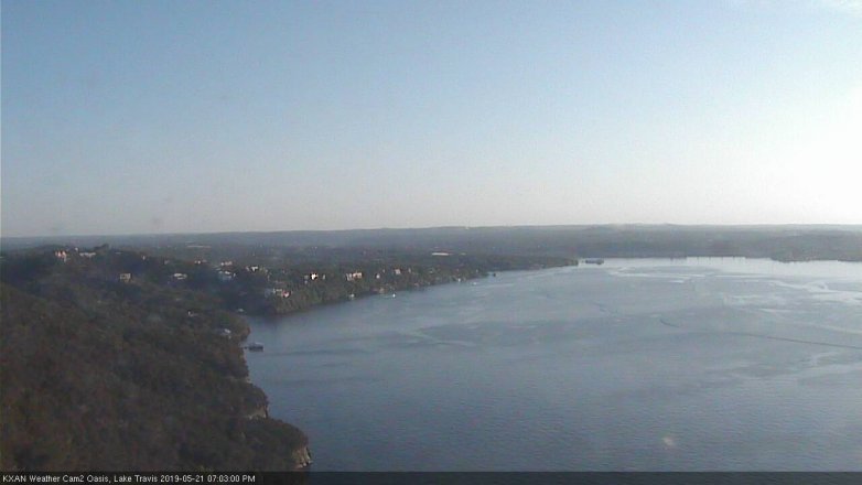 Lake Travis webcam, May 21, 2019 6:05 PM CT