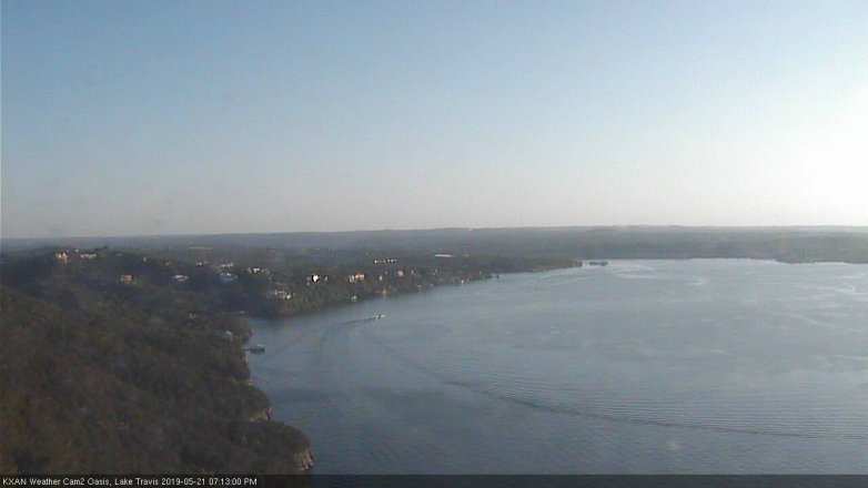 Lake Travis webcam, May 21, 2019 6:15 PM CT