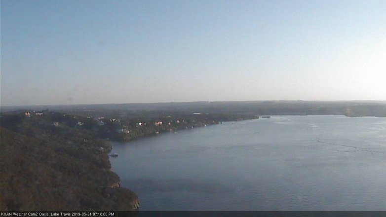 Lake Travis webcam, May 21, 2019 6:20 PM CT