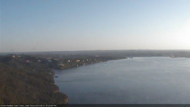 Lake Travis webcam, May 21, 2019 6:25 PM CT