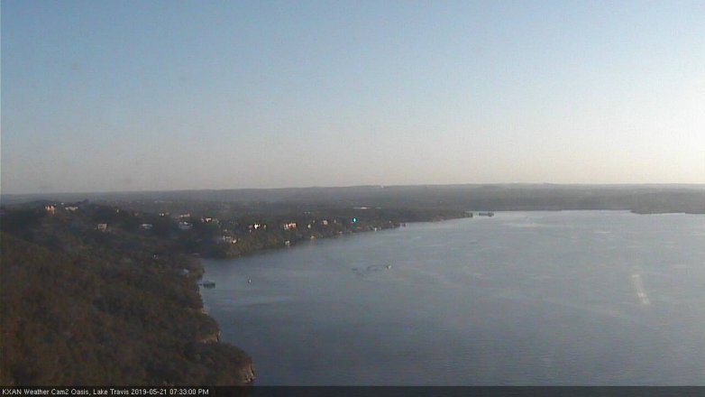 Lake Travis webcam, May 21, 2019 6:35 PM CT