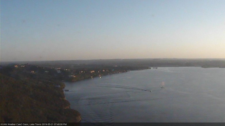 Lake Travis webcam, May 21, 2019 6:50 PM CT