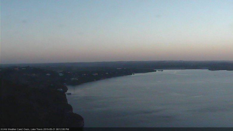 Lake Travis webcam, May 21, 2019 7:15 PM CT