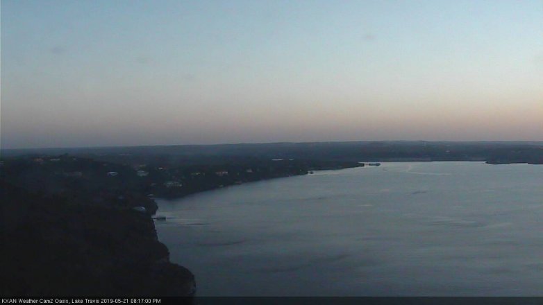 Lake Travis webcam, May 21, 2019 7:20 PM CT