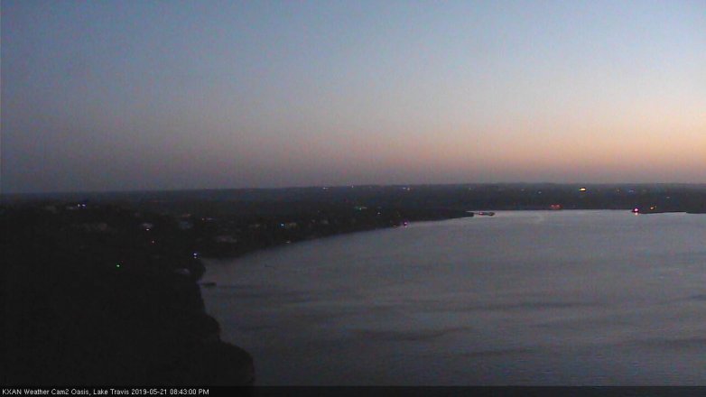 Lake Travis webcam, May 21, 2019 7:45 PM CT