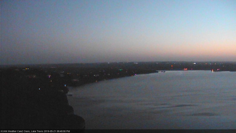 Lake Travis webcam, May 21, 2019 7:50 PM CT