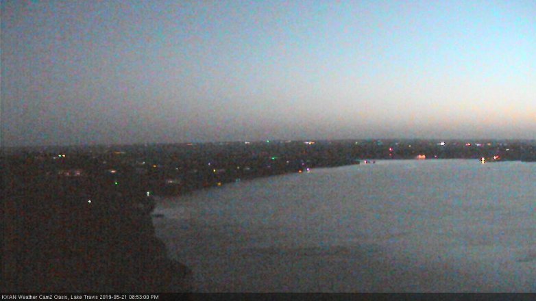 Lake Travis webcam, May 21, 2019 7:55 PM CT