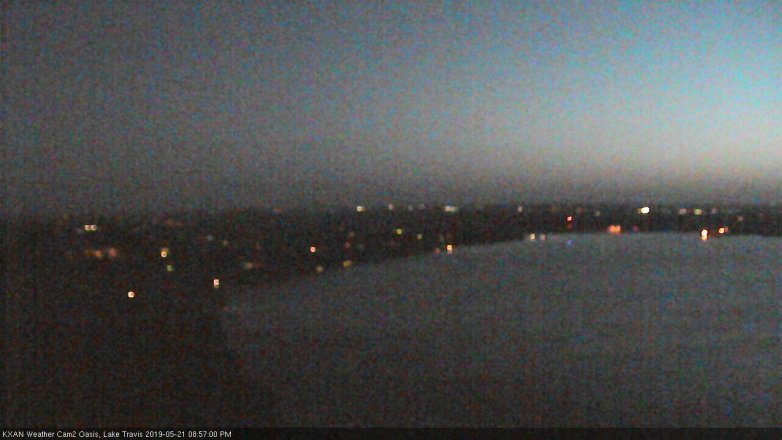 Lake Travis webcam, May 21, 2019 8:00 PM CT