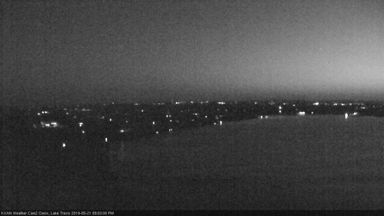 Lake Travis webcam, May 21, 2019 8:05 PM CT