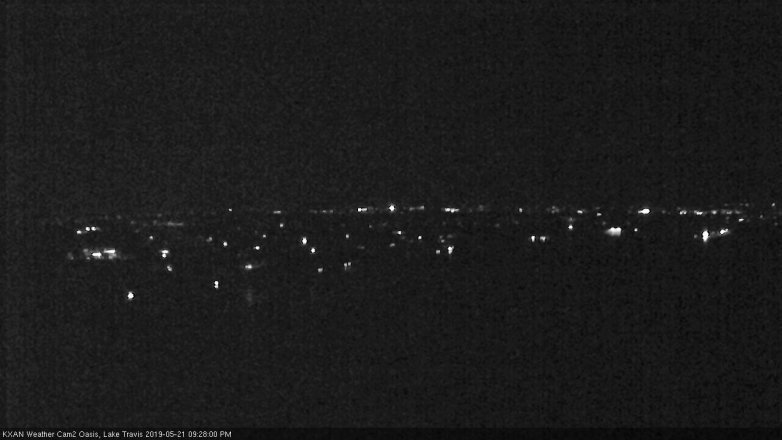 Lake Travis webcam, May 21, 2019 8:30 PM CT