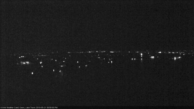 Lake Travis webcam, May 21, 2019 9:00 PM CT