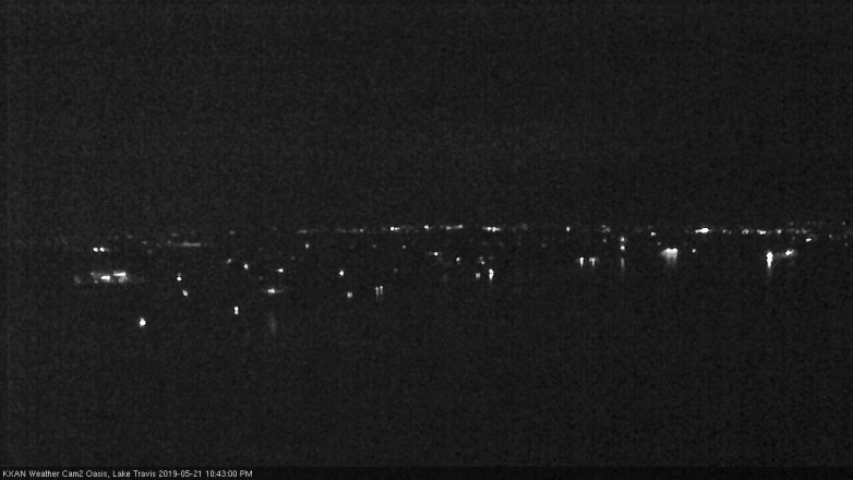 Lake Travis webcam, May 21, 2019 9:45 PM CT
