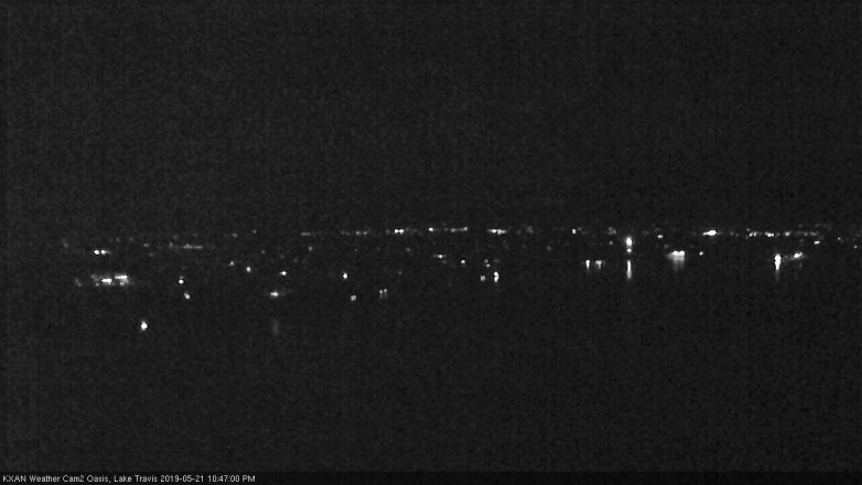 Lake Travis webcam, May 21, 2019 9:50 PM CT