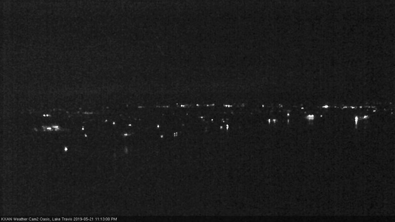 Lake Travis webcam, May 21, 2019 10:15 PM CT