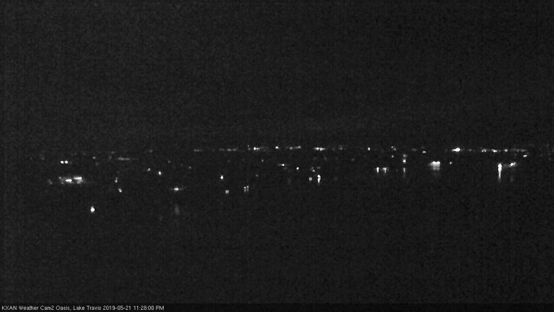 Lake Travis webcam, May 21, 2019 10:30 PM CT
