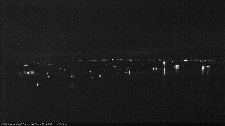 Lake Travis webcam, May 21, 2019 10:50 PM CT