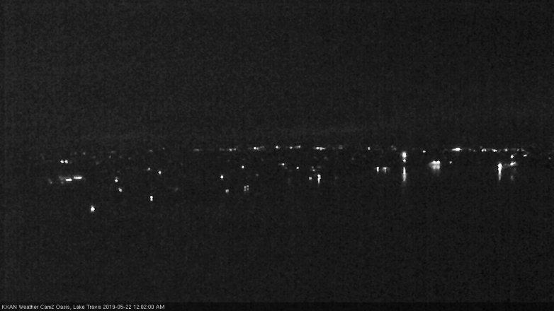 Lake Travis webcam, May 21, 2019 11:05 PM CT