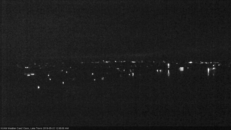 Lake Travis webcam, May 21, 2019 11:10 PM CT