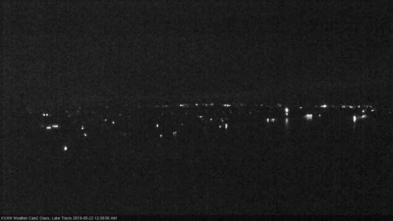 Lake Travis webcam, May 21, 2019 11:40 PM CT