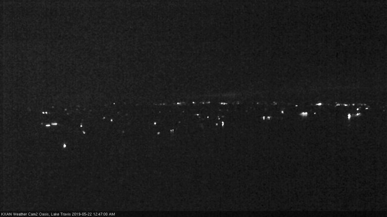 Lake Travis webcam, May 21, 2019 11:50 PM CT