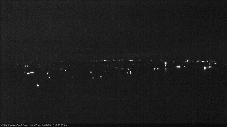 Lake Travis webcam, May 21, 2019 11:55 PM CT