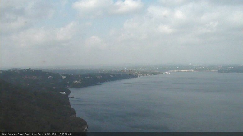Lake Travis webcam, May 22, 2019 9:05 AM CT