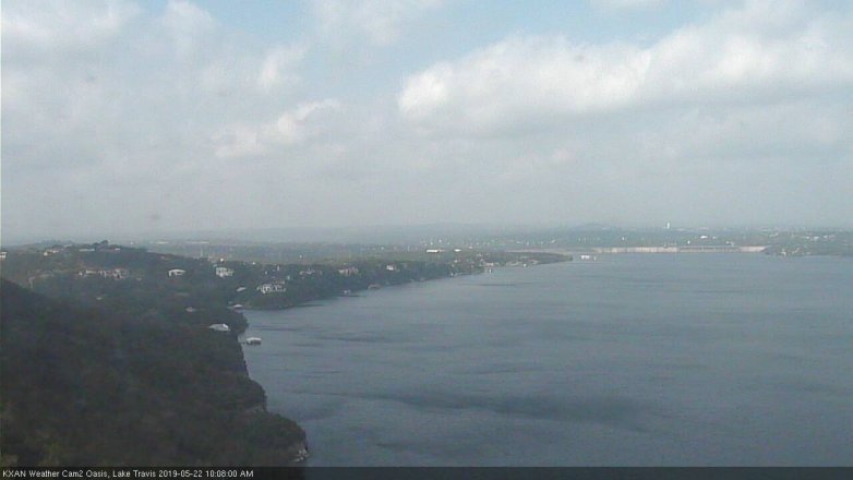 Lake Travis webcam, May 22, 2019 9:10 AM CT