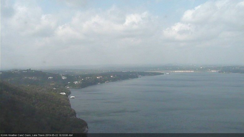 Lake Travis webcam, May 22, 2019 9:20 AM CT