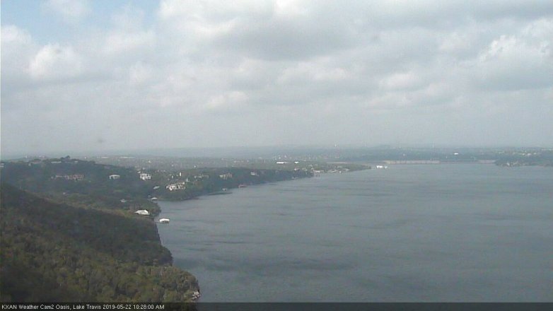 Lake Travis webcam, May 22, 2019 9:30 AM CT