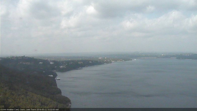 Lake Travis webcam, May 22, 2019 9:35 AM CT
