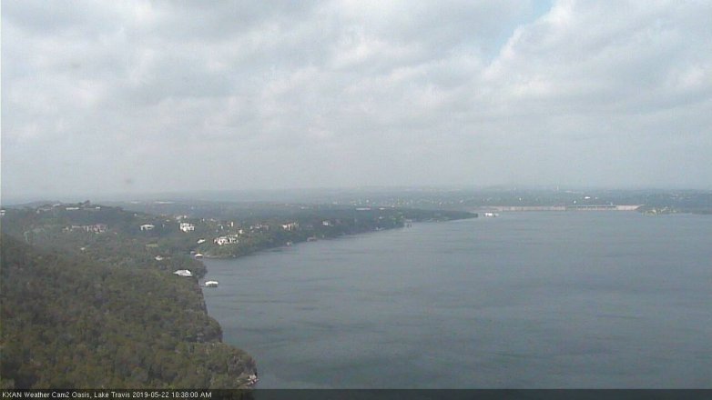 Lake Travis webcam, May 22, 2019 9:40 AM CT
