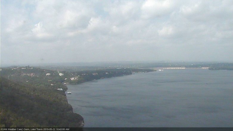Lake Travis webcam, May 22, 2019 9:45 AM CT
