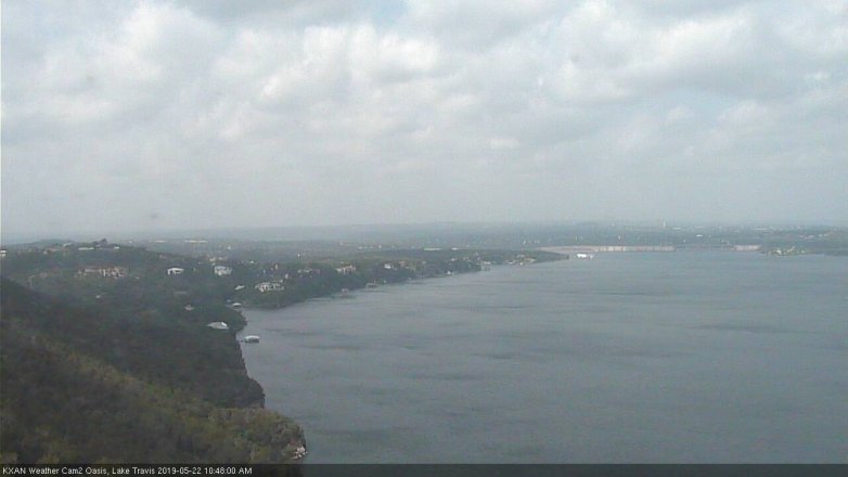 Lake Travis webcam, May 22, 2019 9:50 AM CT