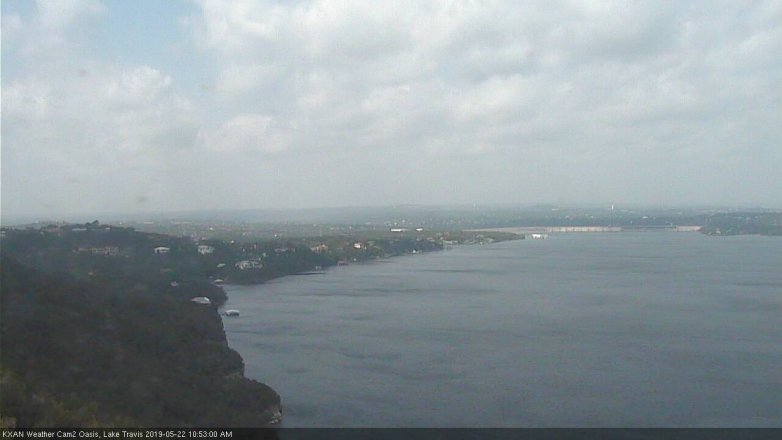 Lake Travis webcam, May 22, 2019 9:55 AM CT