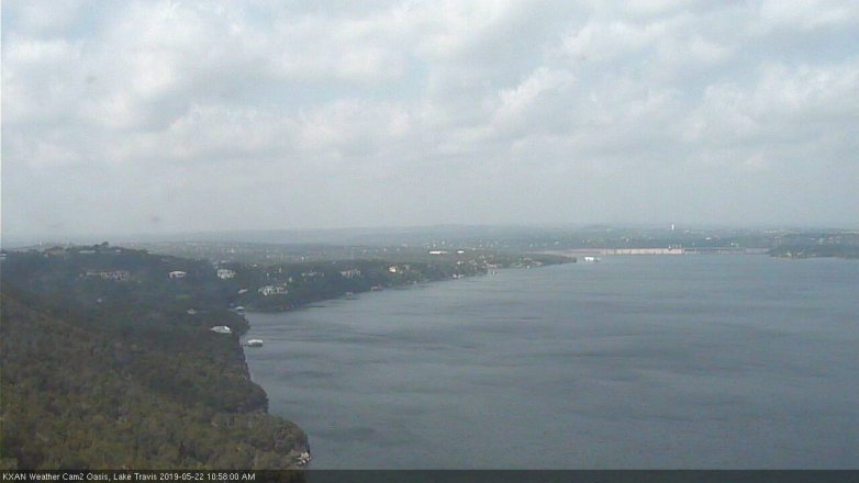 Lake Travis webcam, May 22, 2019 10:00 AM CT