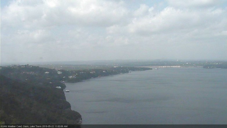 Lake Travis webcam, May 22, 2019 10:05 AM CT