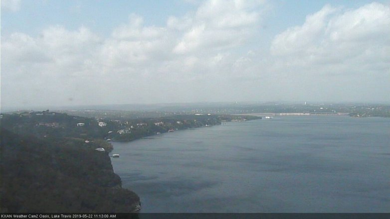 Lake Travis webcam, May 22, 2019 10:15 AM CT