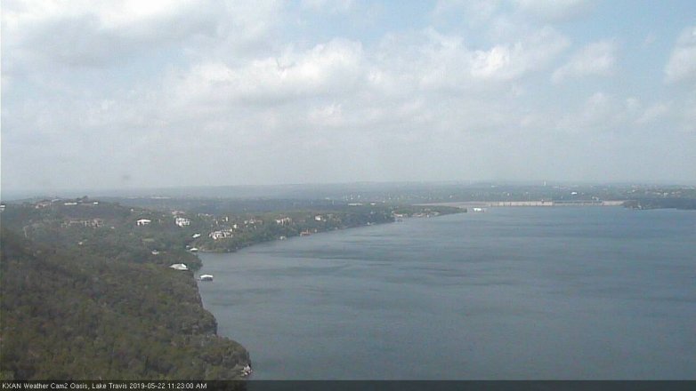Lake Travis webcam, May 22, 2019 10:25 AM CT